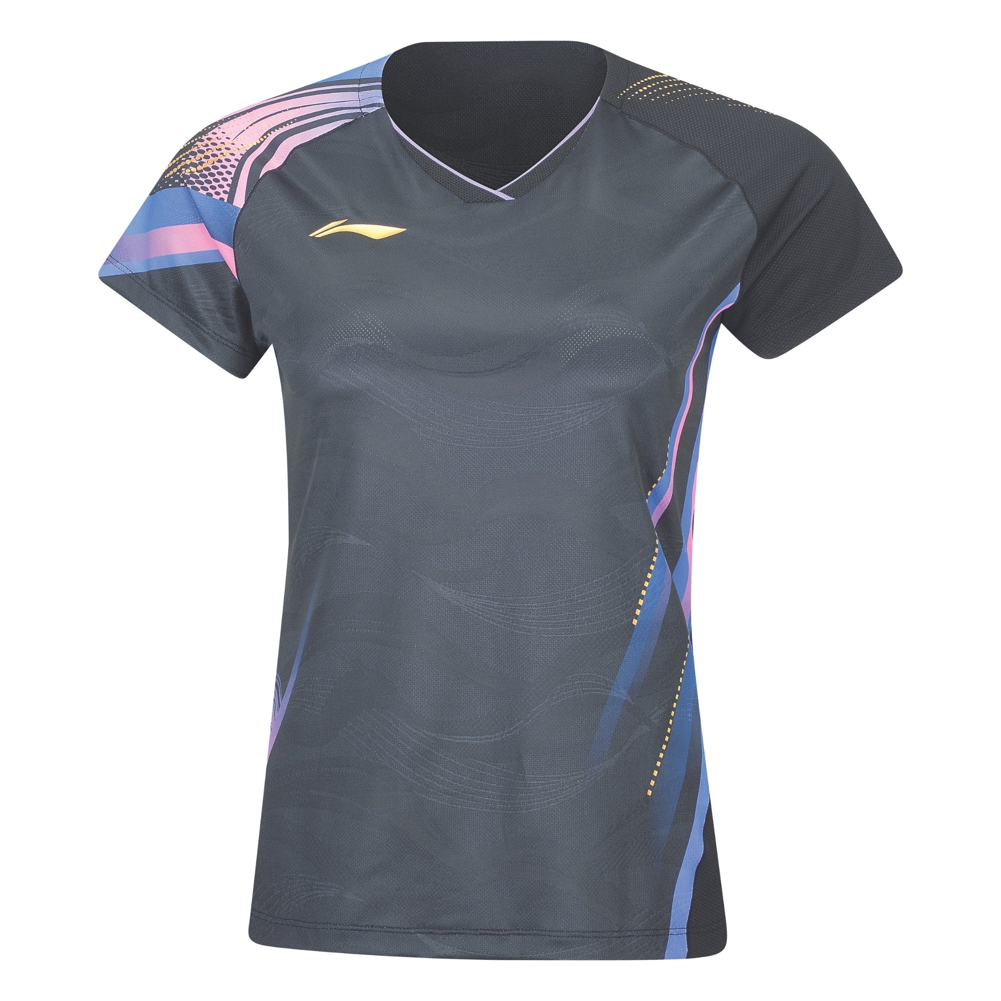 Li-Ning Badminton T-Shirt - Li-Ning Side Effect Black Women - SportYouUp Danmark