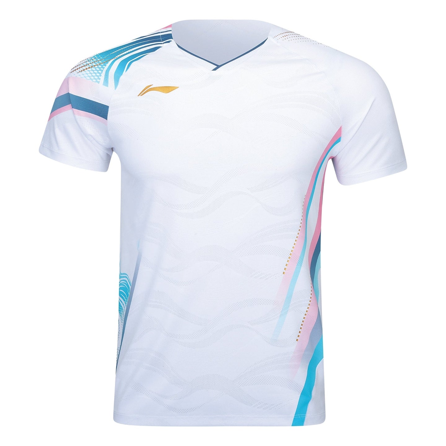 Li-Ning Badminton T-Shirt - Li-Ning Side Effect White Unisex - SportYouUp Danmark