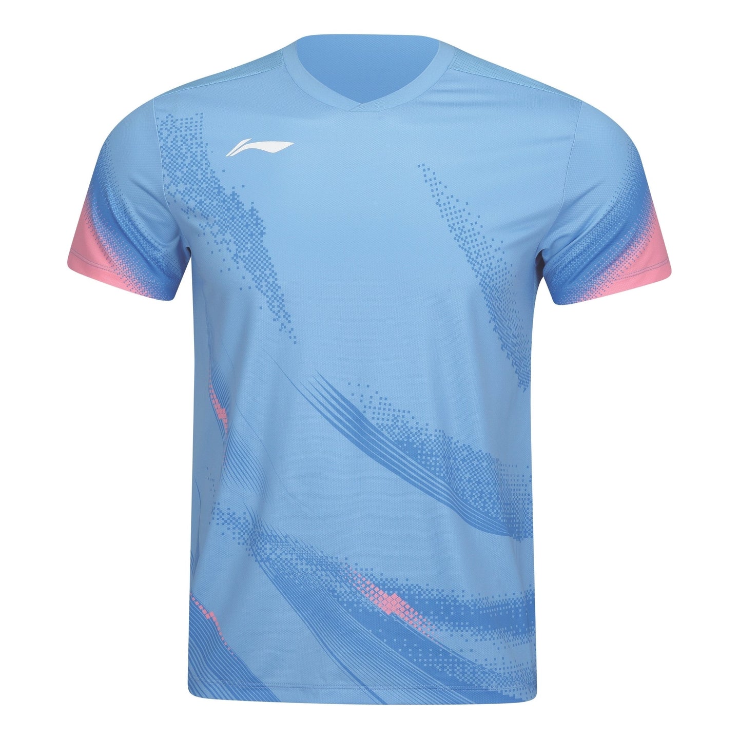 Li-Ning Badminton T-Shirt - Li-Ning Swift Light Blue Unisex - SportYouUp Danmark