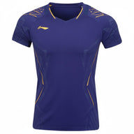 Badminton T-shirt - Li-Ning International New Blue Women - SportYouUp Danmark
