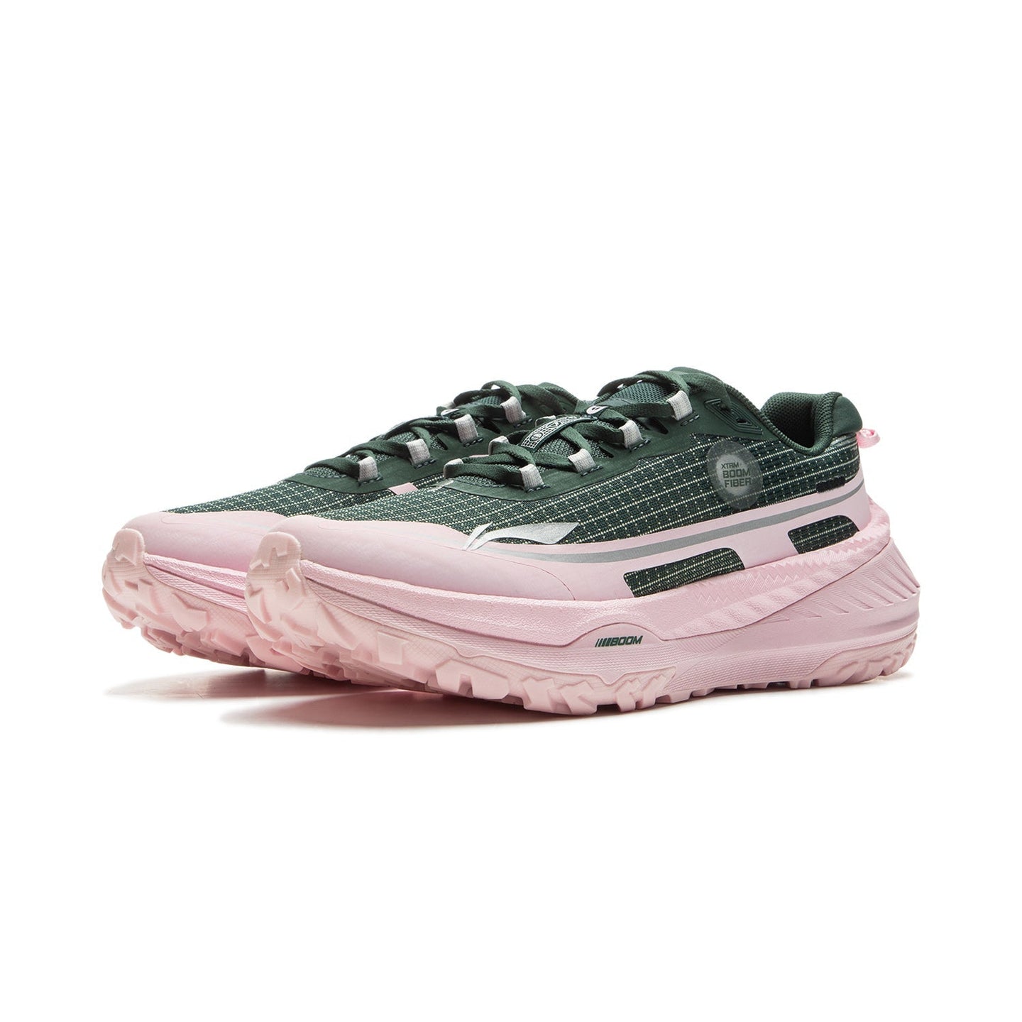 Li-Ning Trail Dilu V2 Dark Green/Pink Dame