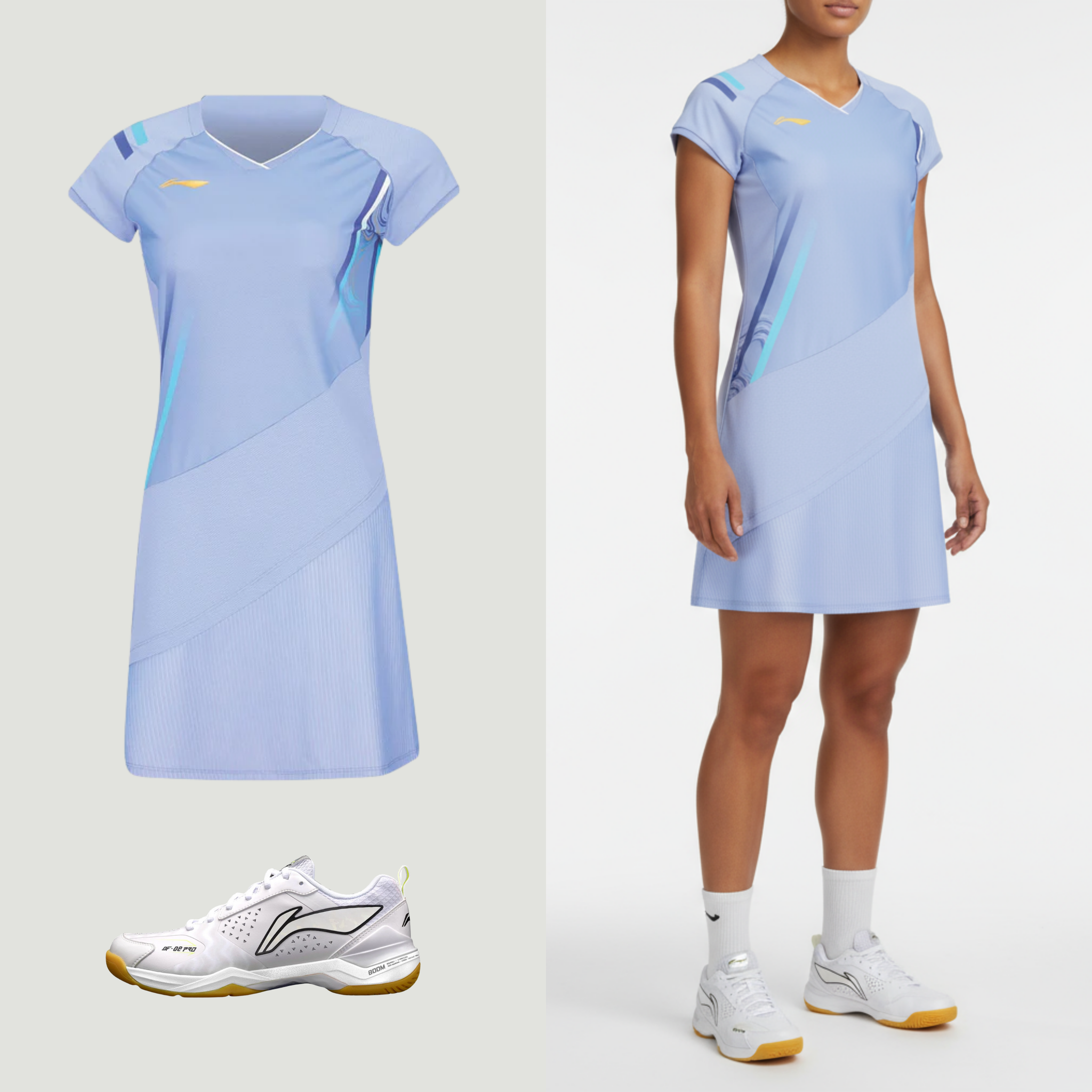 Li-Ning Side Effect Light Blue Dress