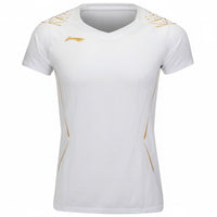 Badminton T-shirt - Li-Ning International New White Women - SportYouUp Danmark
