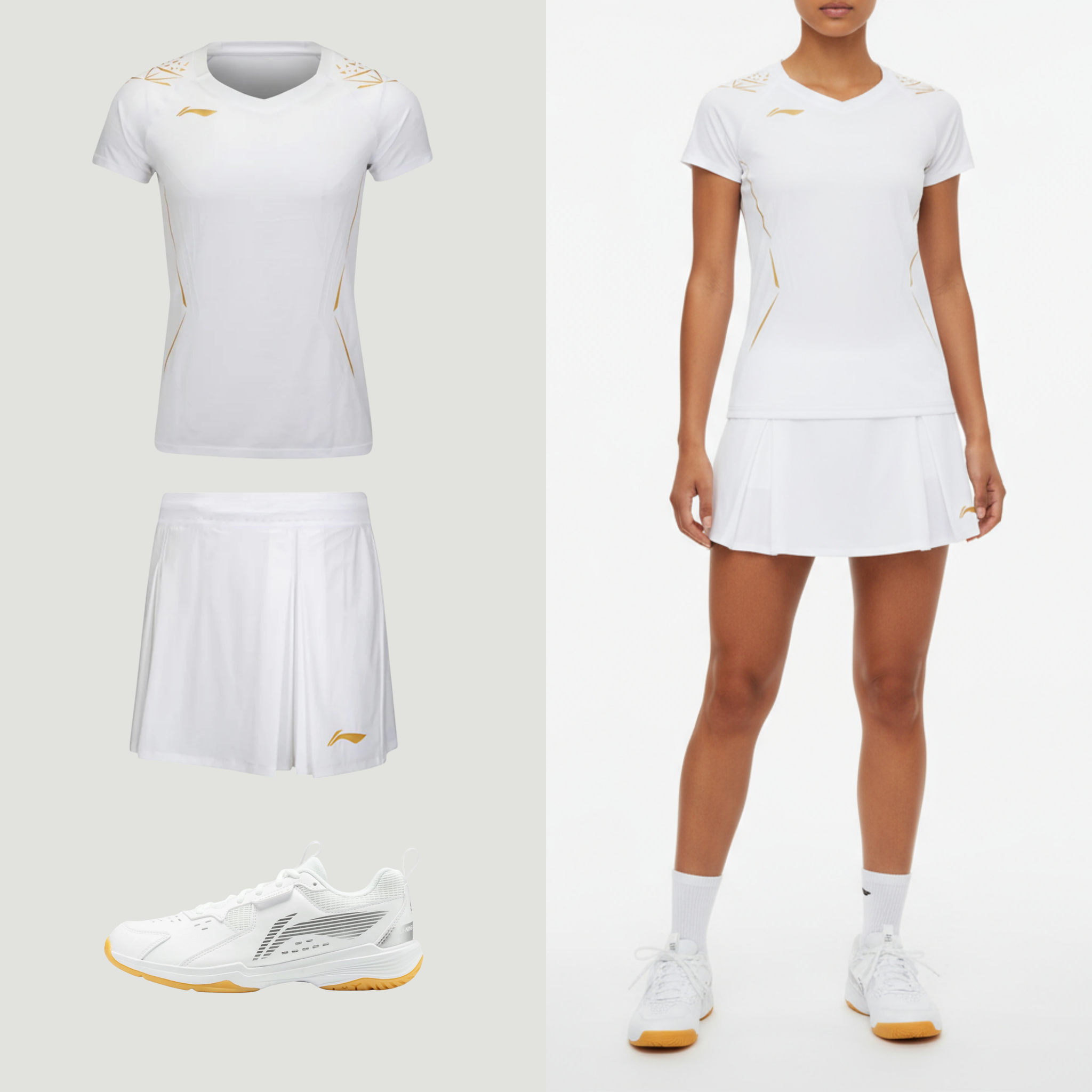 Li-Ning Skirt International New White
