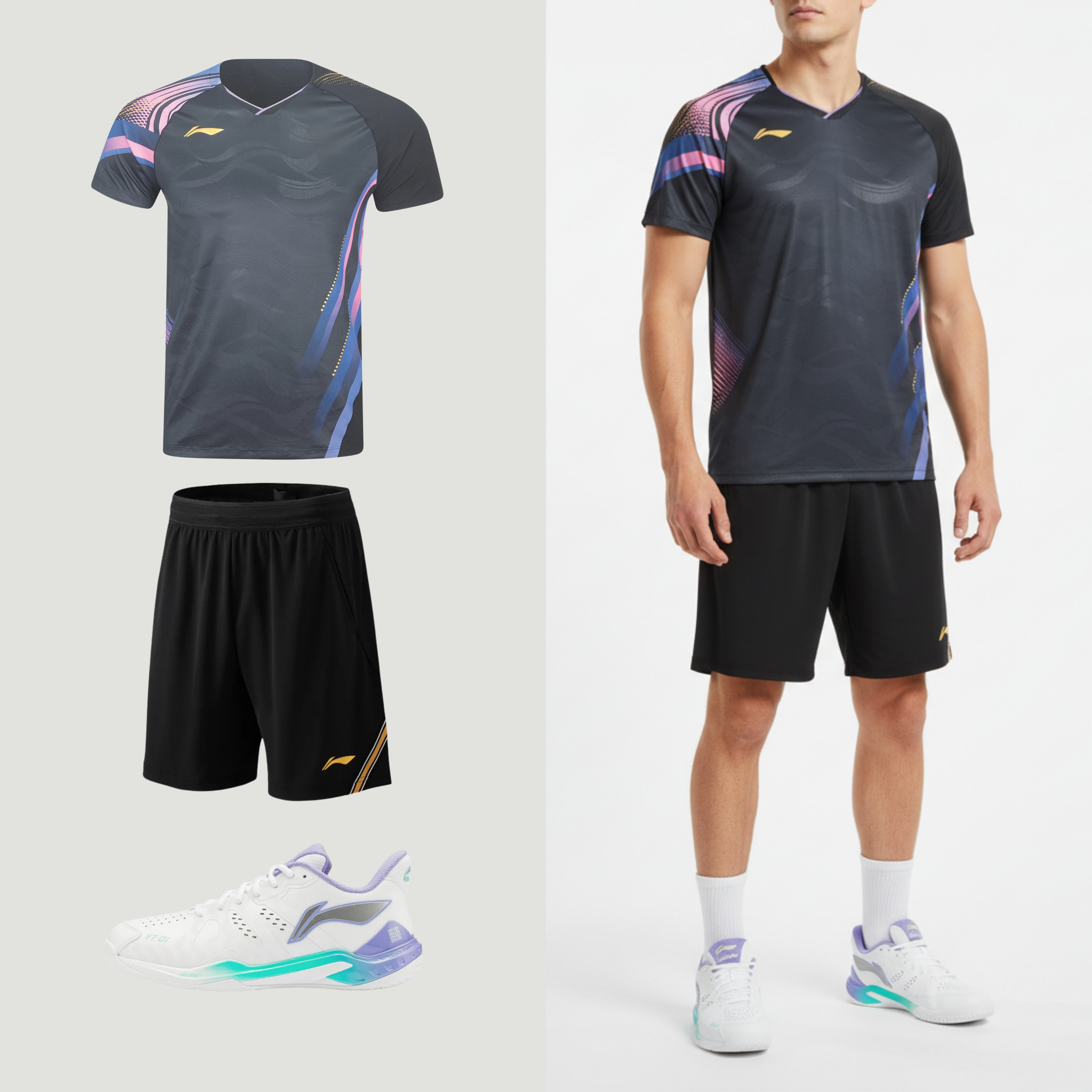 Li-Ning Side Effect Black Unisex