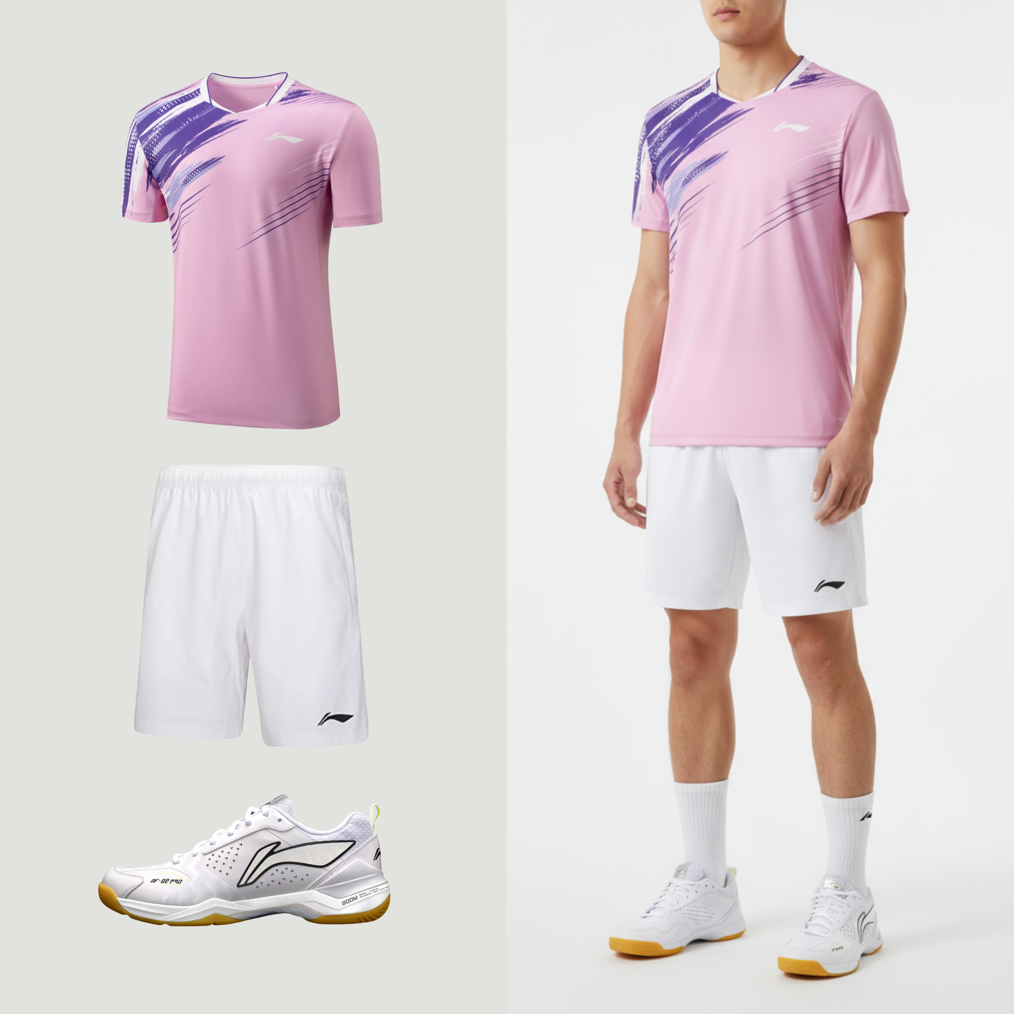 Li-Ning badminton T-shirt til mænd med perfekt pasform. Shop Looket 