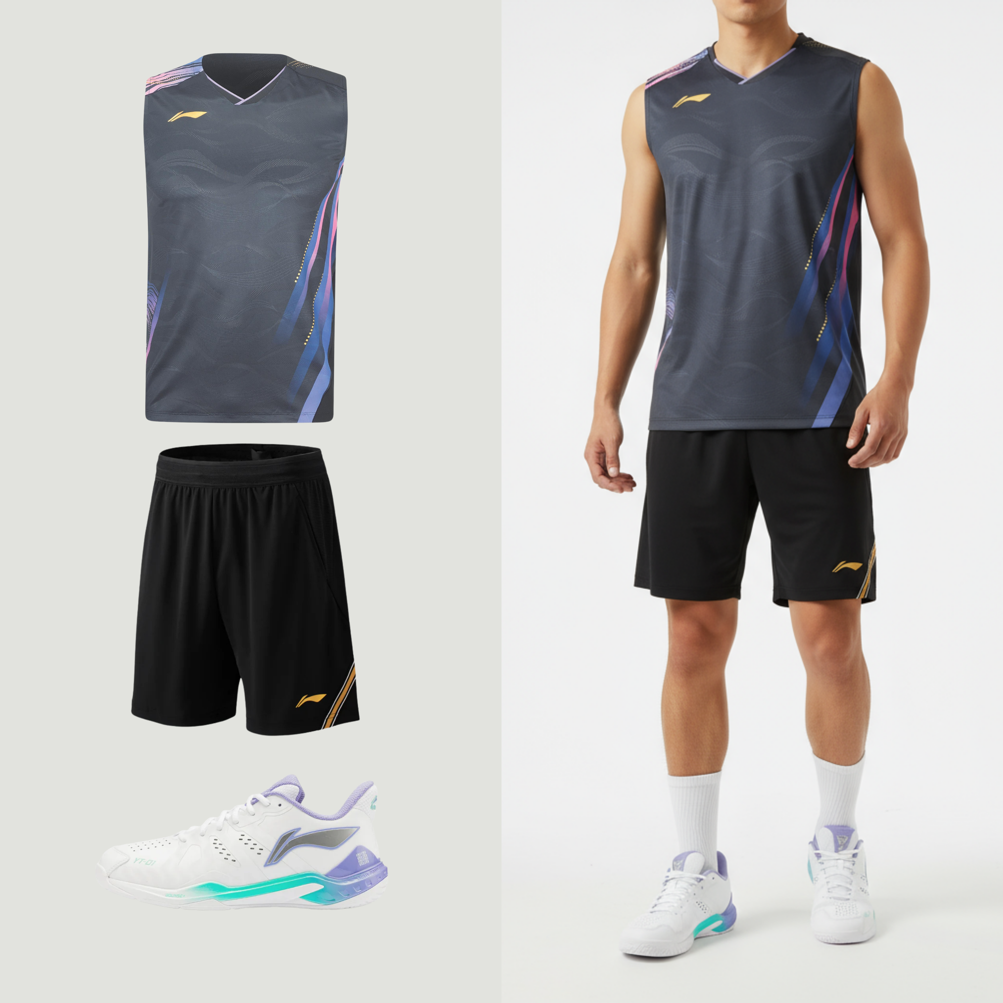 Li-Ning Side Effect Black Tanktop