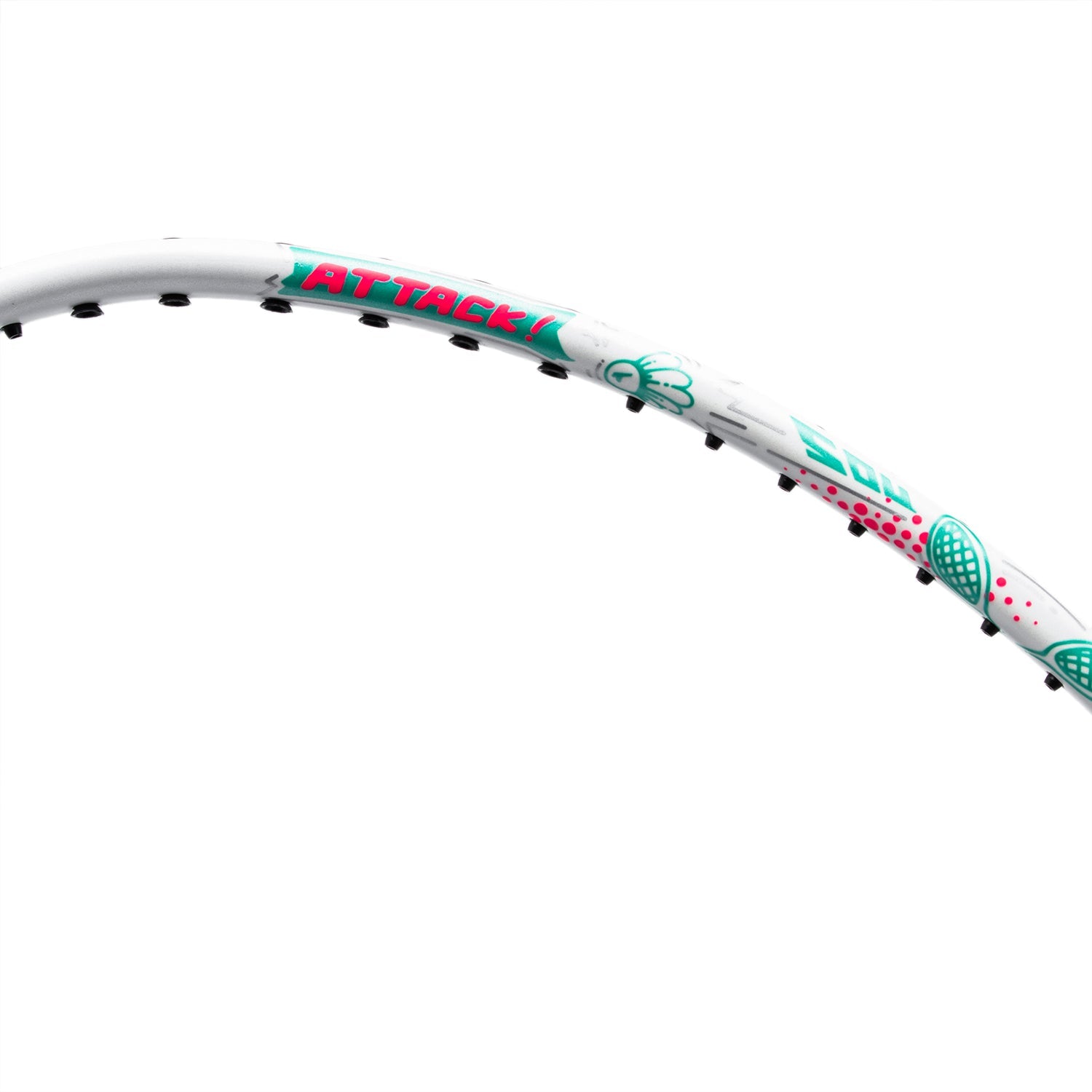 Badminton ketcher - Li-Ning AXForce Big Bang White - SportYouUp Danmark