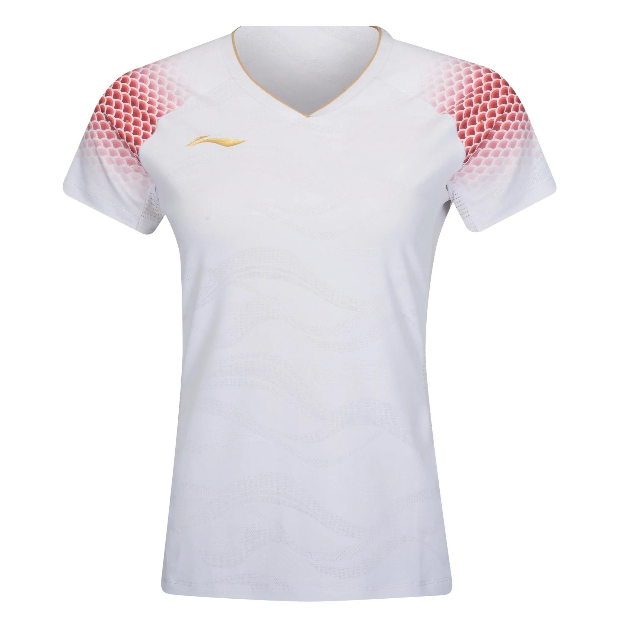 Li-Ning Badminton T-Shirt - Li-Ning Point Pro White Women - SportYouUp Danmark