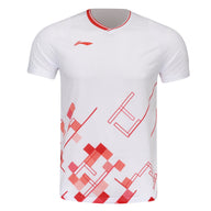 Badminton T-shirt - Li-Ning Matrix White Unisex - SportYouUp Danmark