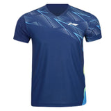 Badminton T-shirt - Li-Ning Champion Blue Unisex - SportYouUp Danmark