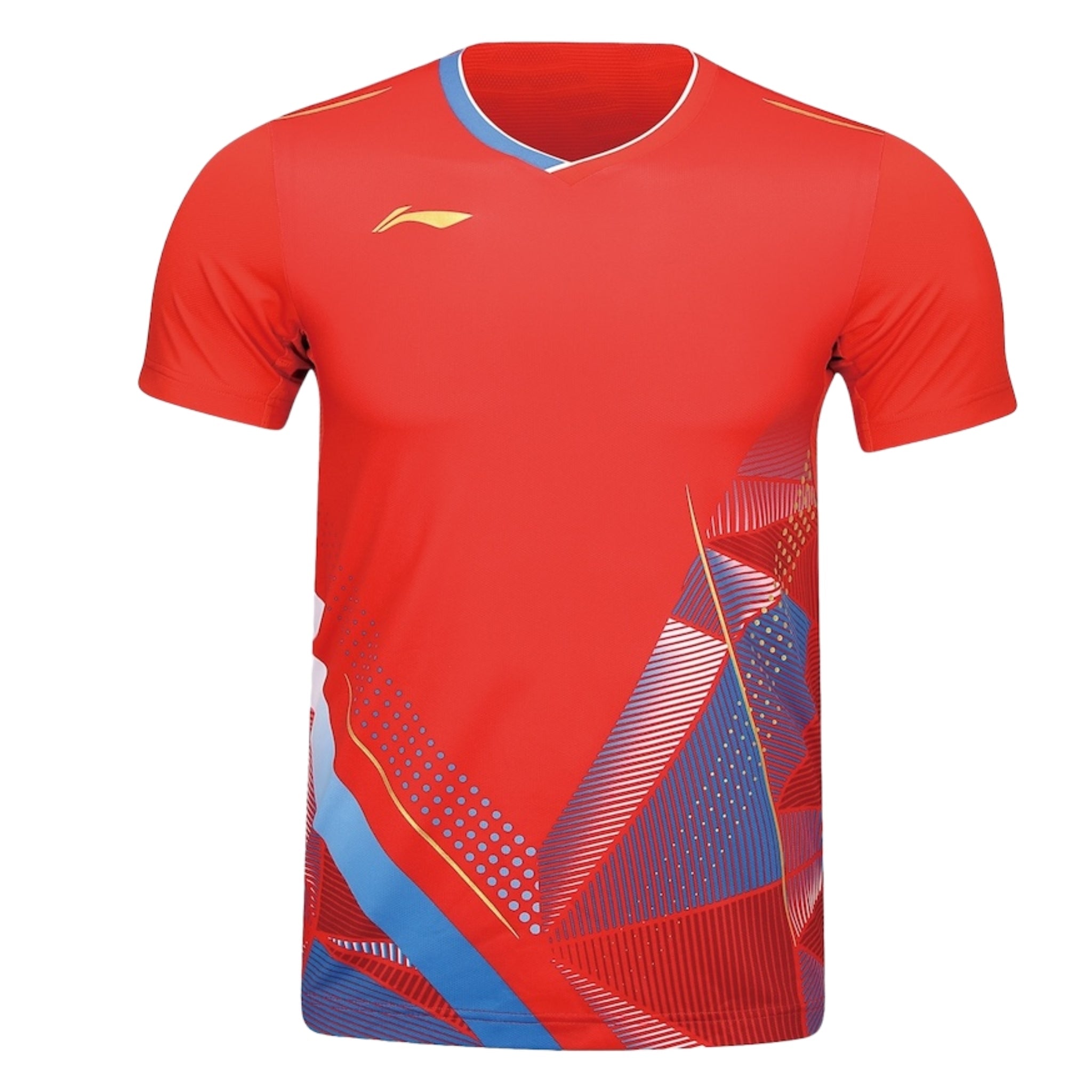 Badminton T-shirt - Li-Ning Strong Game Red Unisex - SportYouUp Danmark