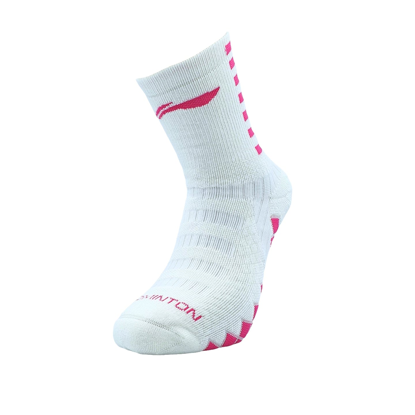 Badminton sokker - Li-Ning High Top Sock Pink - SportYouUp Danmark