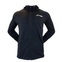 Badminton træningsdragter - Li-Ning Club Black Zip Hoodie Unisex - SportYouUp Danmark